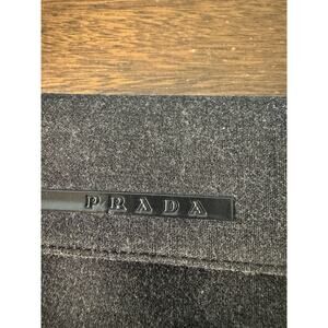 PRADA Black Fabric Long Wallet